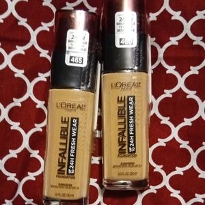 L'Oreal Infallible 24H Fresh Wear Foundation - 465 and 460